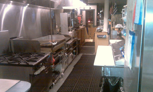 cooking area greek restaurant